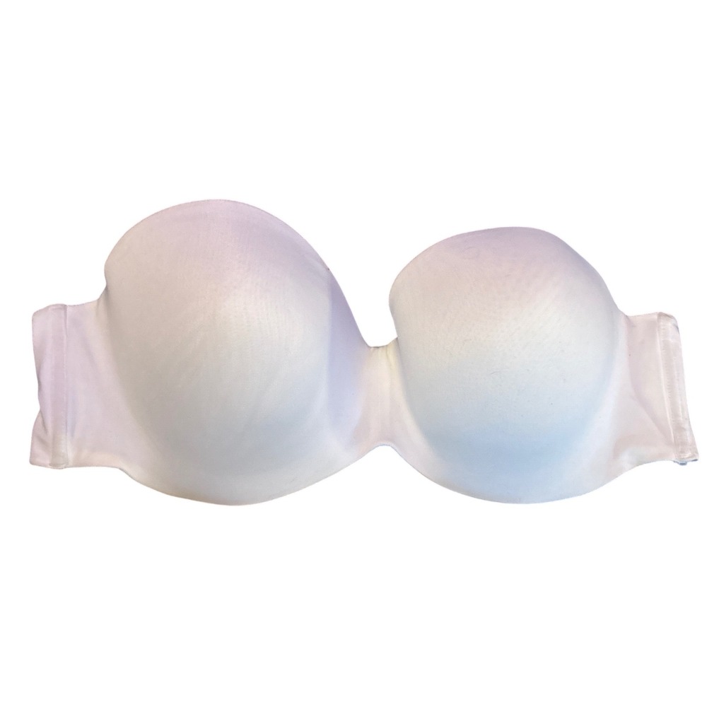 Maidenform White Strapless Convertible Underwire Full Figure Bra 42C